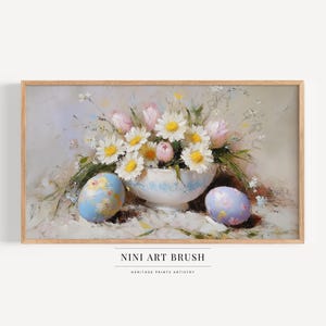 Easter Egg Samsung Frame TV Art Easter Frame TV Art Spring Frame TV Art Egg Painting Easter Print Spring Decor Easter Decor Oil Painting
