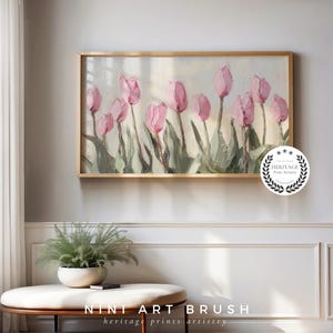 Pink Tulips Samsung Frame TV Art Spring Frame TV Art Floral Frame TV Art Easter Decor Spring Decor Vintage Farmhouse Decor Oil Painting easter frame tv art tulip frame tv art
niniartbrush
nini art brush