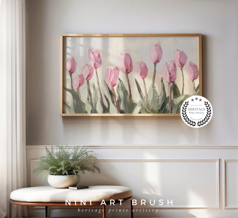 Pink Tulips Samsung Frame TV Art Spring Frame TV Art Floral Frame TV Art Easter Decor Spring Decor Vintage Farmhouse Decor Oil Painting easter frame tv art tulip frame tv art
niniartbrush
nini art brush