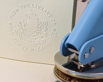 For the True Bibliophile: A “From the Library of...” Brass Embosser to Crown Your Personal Collection