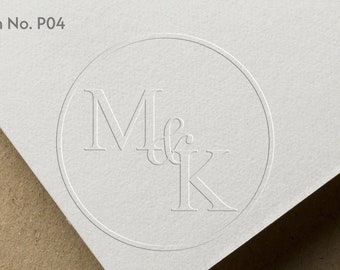 Custom Wedding embosser stamp, Initials embosser, Custom Embossers, Personal embosser, Book embosser, Monogram Embosser, From the library of