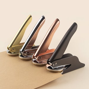 Embosseur de livres personnalisé, Embosseur de bibliothèque, Cadeau pour les amoureux des livres, De la bibliothèque de , Tampon embosseur personnalisé