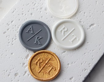 Custom Wax Seal stickers, Any Logo ,Personalized Handmade Wedding Wax Seals,Self-adhesive wax sticker for invitation, Monogram wax seals