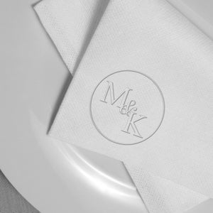 Relevo de casamento personalizado｜ Carimbo de relevo de iniciais｜ Relevo de casamento personalizado｜ Relevo de guardanapo｜ Relevo de monograma｜ Carimbo de convite de casamento imagem 3