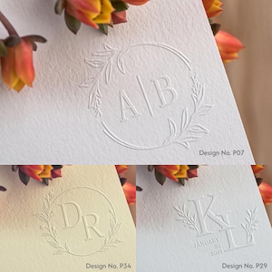 Custom Wedding Embosser Stamp, Initials Embosser, Custom Embossers ...