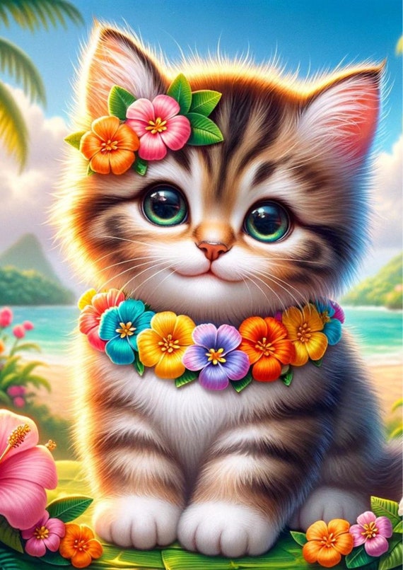Cute Aloha Kitty Cat Lover Flower T Shirt Cute Aloha Kitty Cat Lover Flower T Shirt