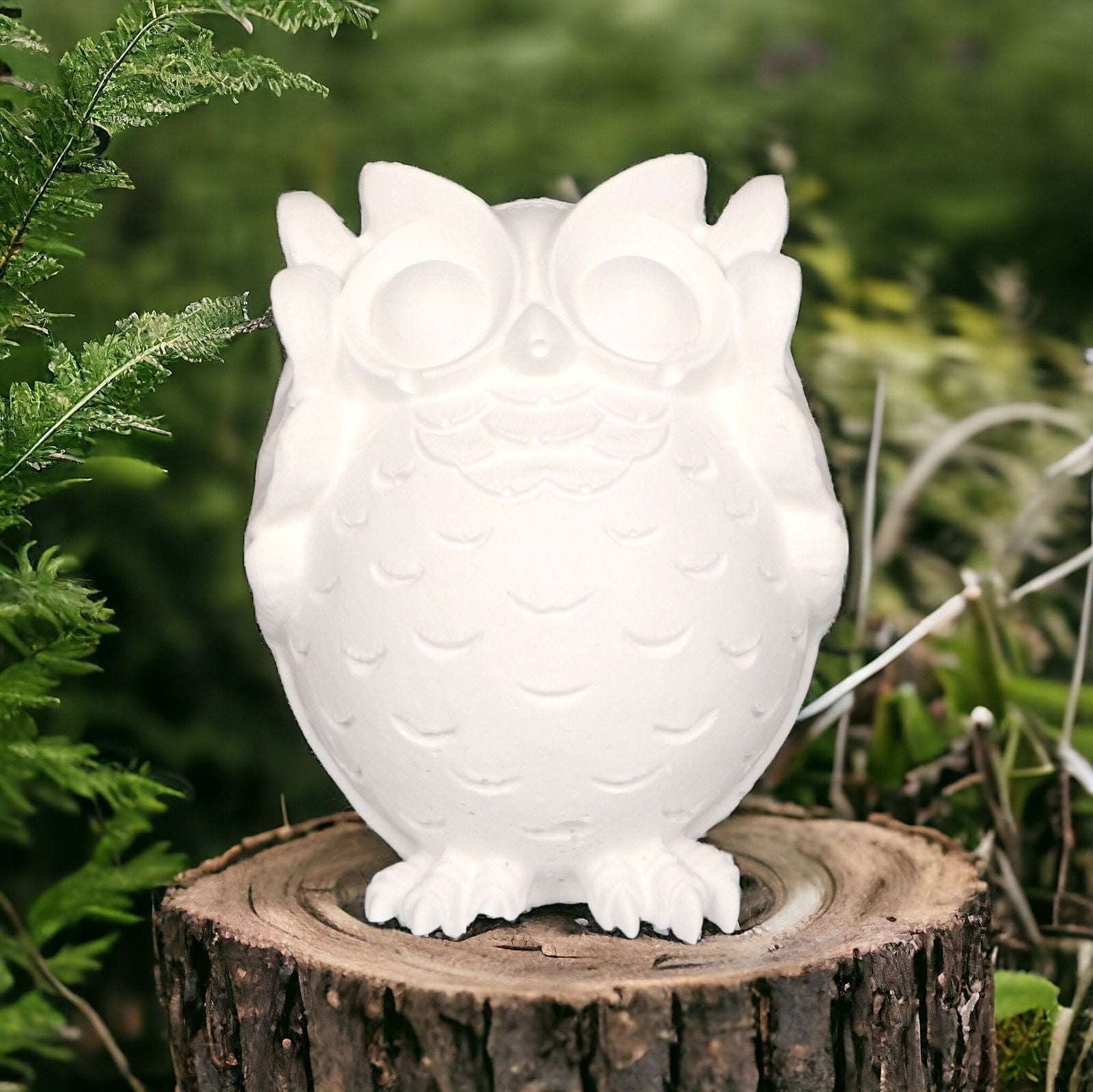 Drei Kleine Eulen Figuren – Handbemalte Gartendeko Aus Kunstharz, Wetterfest