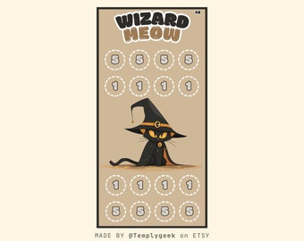 Wizard Meow Savings Challenge Wizard Kitten No W*tches