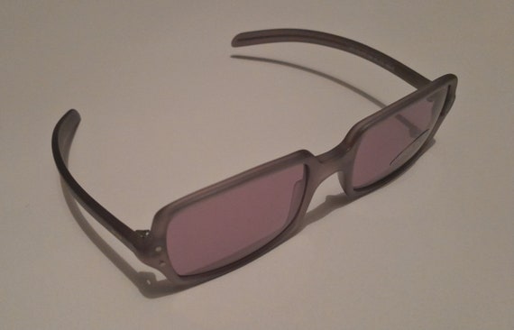 Rare Vintage Police Sunglasses Purple Pink Square… - image 2