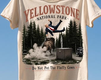Yellowstone Fluffy Cows Funny PNG, Humor Digital Download, Cartoon Art Tee Design