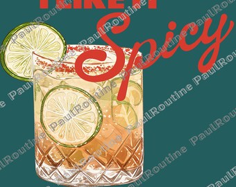 Spicy Marg Png, Margarita Social Club Png, Cocktail Png, Summer Party Drink Lover Png, Beach Vibes Png, Digital file
