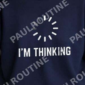 Estoy pensando en Geeks, Nerds, Programadores Png, Eslogan divertido para adultos Png, Png unisex de tendencia, Archivo digital