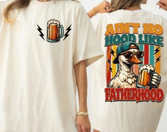 Ain't No Hood Like Fatherhood PNG, Funny Dad Sublimation, Instant Download