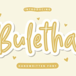 Buletha Font, Elegant Font, Stylish Font, Modern Calligraphy Fonts, Brush Fonts, Crafting Fonts, Branding Fonts, Fonts for Cricut
