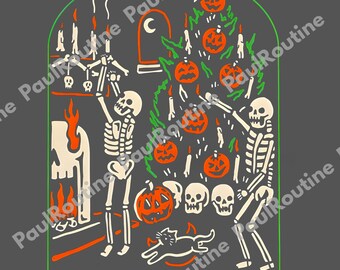 Tis The Season To Be Creepy Skeleton Svg, Halloween Party Png, Halloween Creepy Sweatshirt, Creepy Tee, Skeleton Spooky, Pumpkin Tee