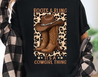 Boots & Bling Det är en cowgirlgrej PNG, digital nedladdning av westernsublimering