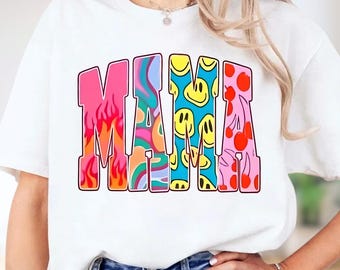 Mama Groovy Sublimation PNG, Y2k Mom Life Digital Download
