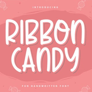 Ribbon Candy Font, Elegant Font, Stylish Font, Modern Calligraphy Fonts, Brush Fonts, Crafting Fonts, Branding Fonts, Fonts for Cricut