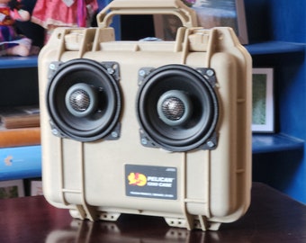 Bluetooth Boombox Speaker: 100W RMS, Pelican Case, 12h Battery