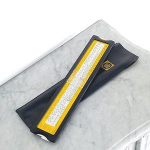 GULDE Regelarmaturen KG Slide Ruler 1980s In it&#39;s pouch Long approx cm 32 Made in Germany Pressure, Steam press