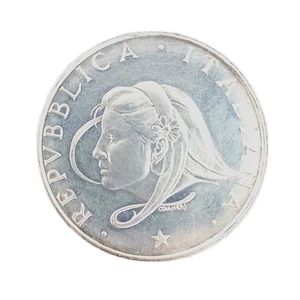 Anno della Famiglia Jahreszahl der Familie 1987 Italienische Lire Münze 500 in Sterling Silber 925 Original Italy