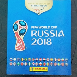Panini stickers album RUSSIA 2018 Panini Soccer World Cup Fifa with 92 stickers Original