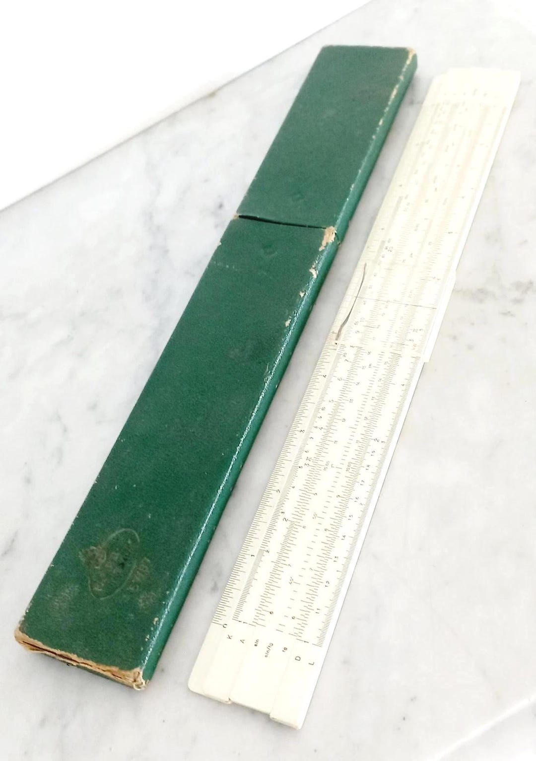 Faber Castell Ruler Lettering FABER CASTELL Model 57/87 57 87 RIETZ Slide Ruler Made in Germany ...
