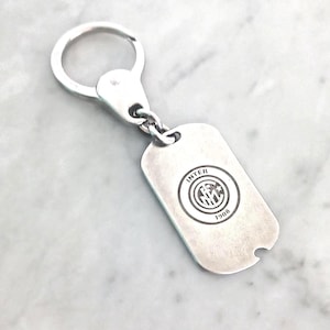 INTER soccer football Club metal keychain for the 100th Anniversary of the football team 1908-2008