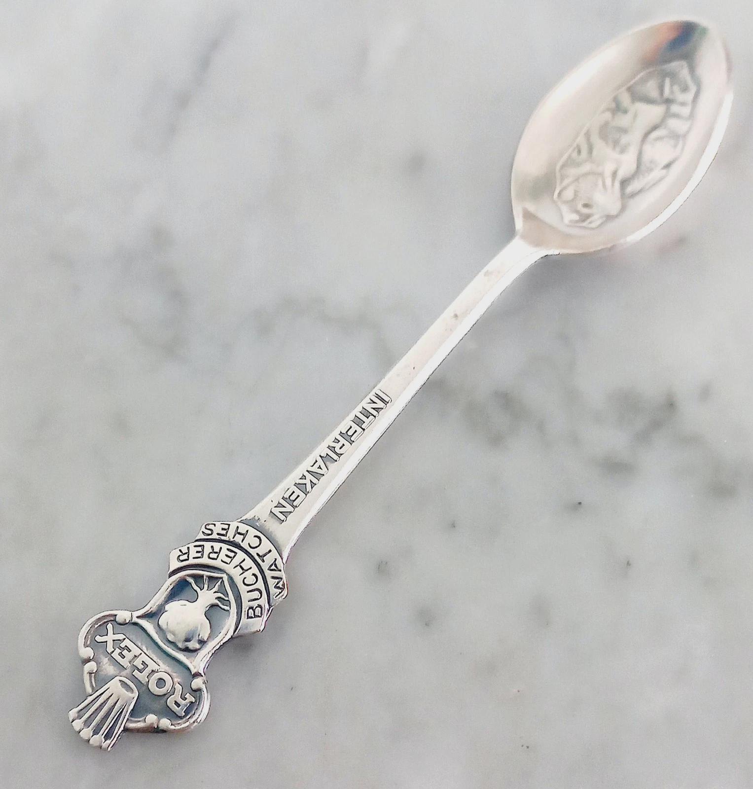 ROLEX SPOON Silver Interlaken Bucherer B 100 12 From 1980s