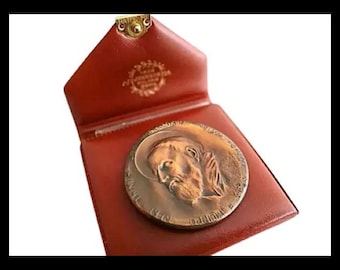 Saint FILIPPO NERI Philip Bronzen medaille 400e verjaardag van de Congregatie van de Oratorium, gemaakt door Johnson Engraver P. Fazzini, Vaticaanstad 1975