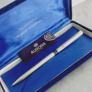 AURORA Marco Polo ball pen in Sterling Silver 925 In gift box Made in Italy