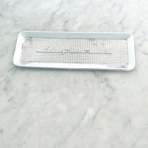OPEL CAR Metal desk tray for pens and accessories desk organizer tray plate Original 1970s