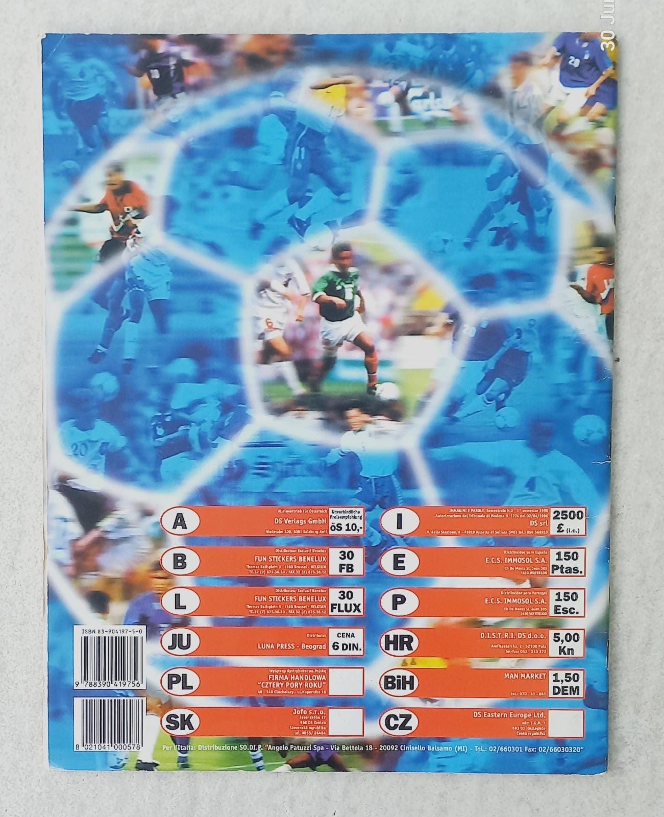 Variant Panini - DS - Album vide + set d'autocollants