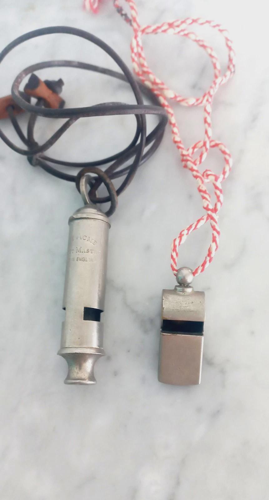 Ancien Sifflet Type Chasseur Scout – Métal – Fabriqué En France