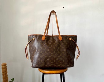 Vintage Shoulder Bag Louis Vuitton Neverfull Monogram size GM Free Shipping