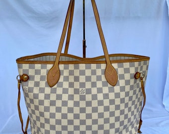 LOUIS VUITTON NEVERFULL Azur mm Vintage Women Tote Bag