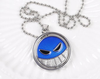 Anime Luffy Ace Swivel Necklace, One Piece Necklace, Reversible Necklace, Anime Gift, Metal Necklace, Anime Lovers, Pendant Necklace,Cosplay