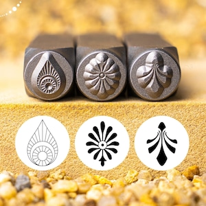 Bohemia Metal Stamp,Decorative Stamp, Water,Metal Design Stamp, Metal Stamping Punch Tools, Supplies for Hand Stamped DIY, Jewelry Making