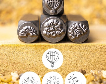 Sky Sunrise Stamp,Galaxy Metal Stamp,Custom Metal Stamping,Metal Punch Stamp,DIY Jewelry Stamp,Personlised Mark Stamp,Metal Branding Stamp