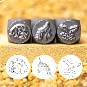 Animal Metal Stamp, HOUND Metal Stamp,unicorn Metal Stamping,Metal Punch Stamp,DIY Jewelry Stamp,Personlised Mark Stamp,Metal Branding Stamp