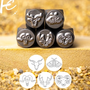 Animal Head Metal Stamp, Metal Stamp,Custom Metal Stamping,Metal Punch Stamp,DIY Jewelry Stamp,Personlised Mark Stamp,Metal Branding Stamp