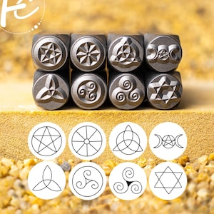 Witchcraft Pattern Metal Stamp,Custom Metal Stamping,Metal Punch Stamp,DIY Jewelry Stamp,Personlised Mark Stamp,Metal Branding Stamp
