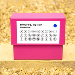 3 Sets Metal Stamping and Jewelry,Uppercase/Lowercase/Digital Metal Stamp,Metal Stamp Set,Metal Design Stamp,Supplies for Hand Stamped DIY