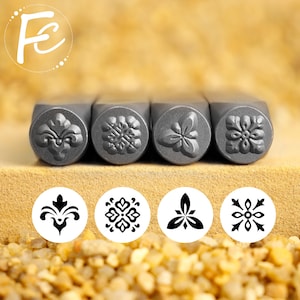 Unique Florist Stamp,Symbol Design Metal Stamp,Custom Metal Stamping,Metal Punch Stamp,DIY Jewelry Stamp,Metal Branding Stamp