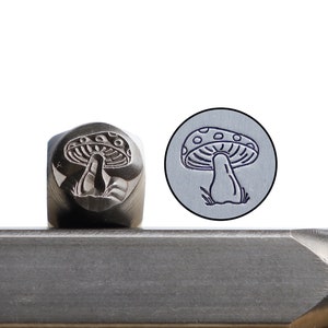 Psychedelic Mushroom Stamp,Metal Stamp,Custom Metal Stamping,Metal Punch Stamp,DIY Jewelry Stamp,Personlised Mark Stamp,Metal Branding Stamp