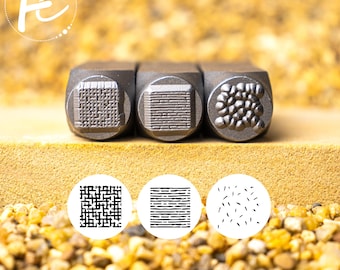 Texture Metal Stamp,Texture punch Tool,Patterned metal stamp,Metal Design Stamp, Supplies for Hand Stamped DIY, Jewelry Making