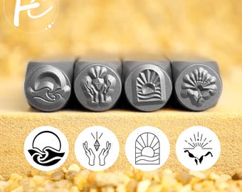 Unique Ocean Wave Stamp,Solstice,Mystic Hands Metal Stamp,Custom Metal Stamping,Metal Punch Stamp,DIY Jewelry Stamp,Metal Branding Stamp