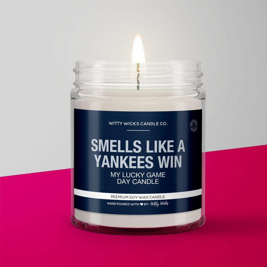 Smells Like a Yankees Win Candle New York Yankees Baseball Candle Game