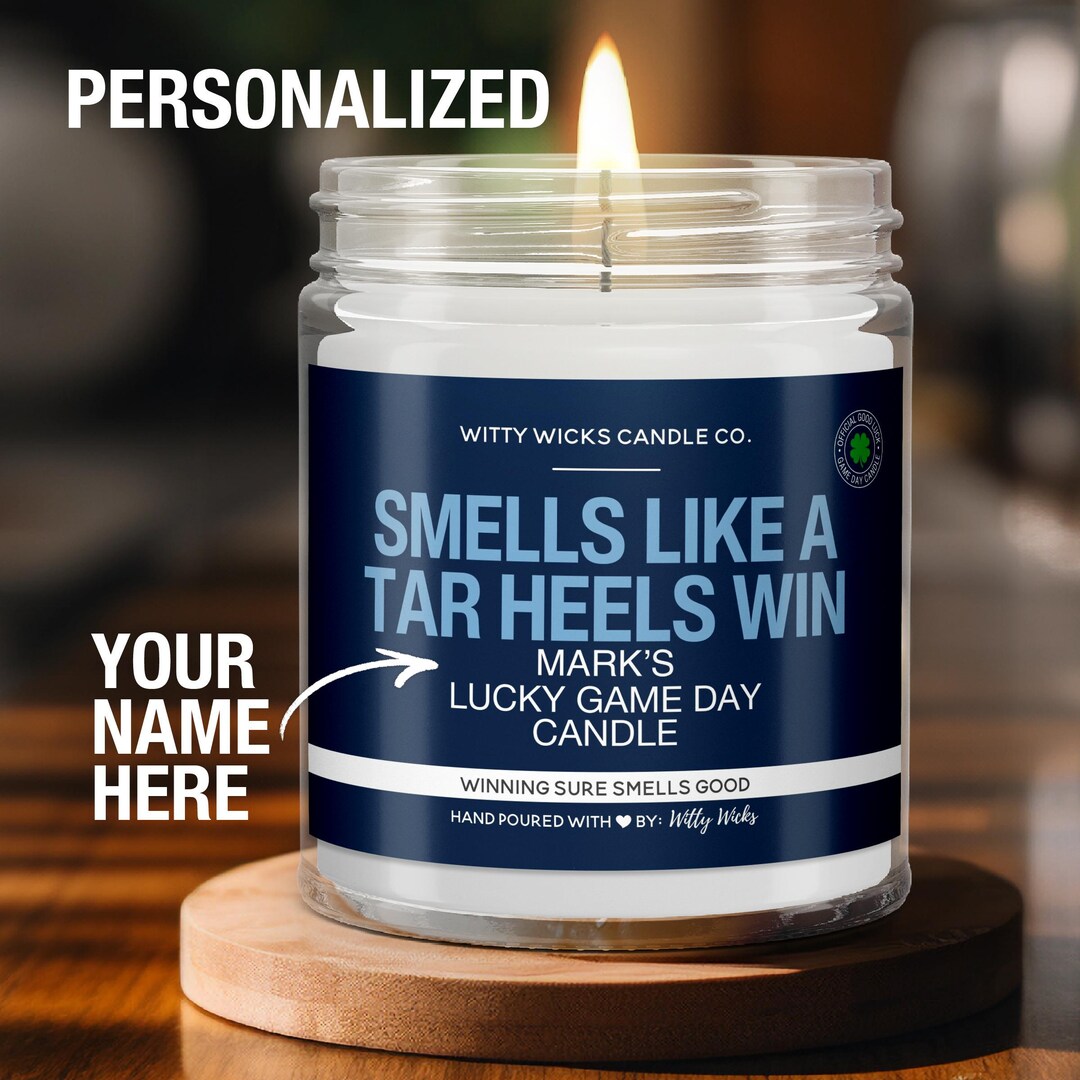 Personalized Smells Like a North Carolina Win Candle Custom North