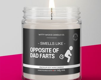Dad Fart Candle | Light When Dad farts | Funny Candle Gift Ideas | Gift for Him | Gift for Dad | Gift for Boyfriend | Fathers Day Gift